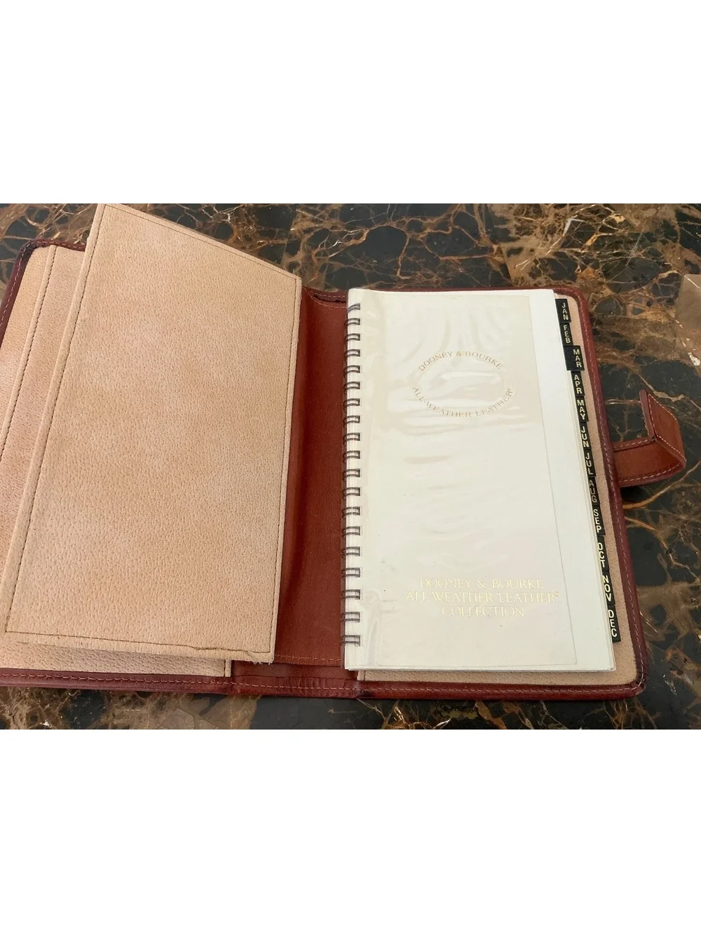 Dooney & Bourke Leather Organizer with Notepad and Pen